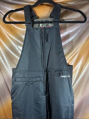 Arctix Black Insulated Snow Bibs with Adjustable Straps youth medium 411